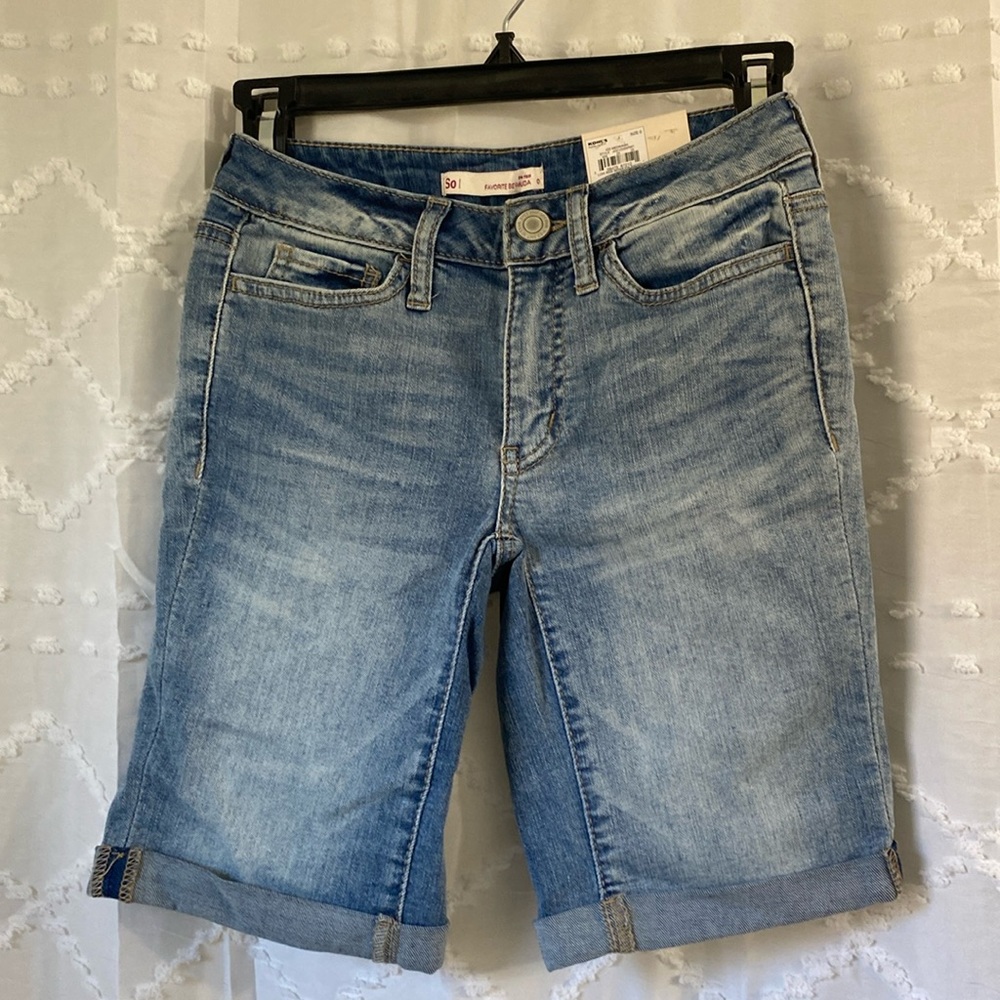 Womens bermuda jean shorts